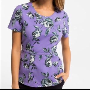 Jaanuu peplum style xsmall scrub top